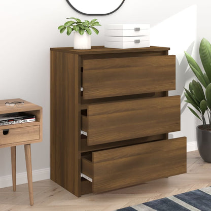 vidaXL Sideboard Braun Eichen-Optik 60x35x76 cm Holzwerkstoff
