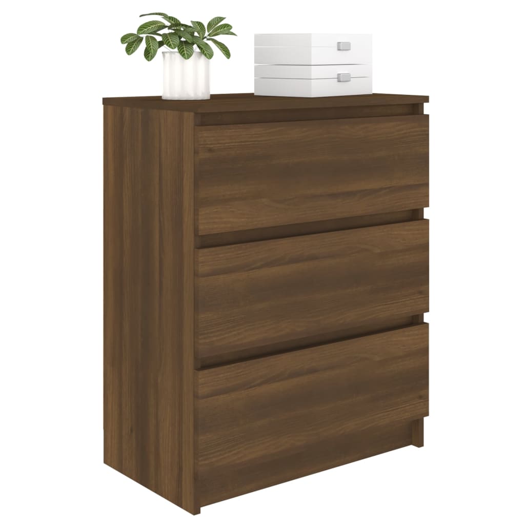 vidaXL Sideboard Braun Eichen-Optik 60x35x76 cm Holzwerkstoff