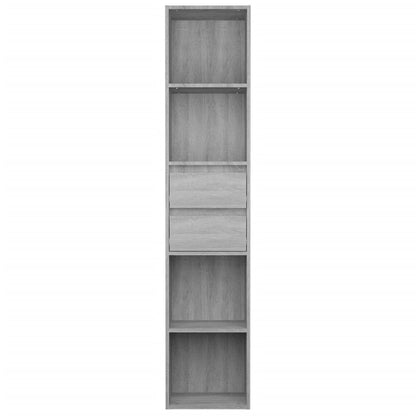 vidaXL Bücherregal Grau Sonoma 36x30x171 cm Holzwerkstoff