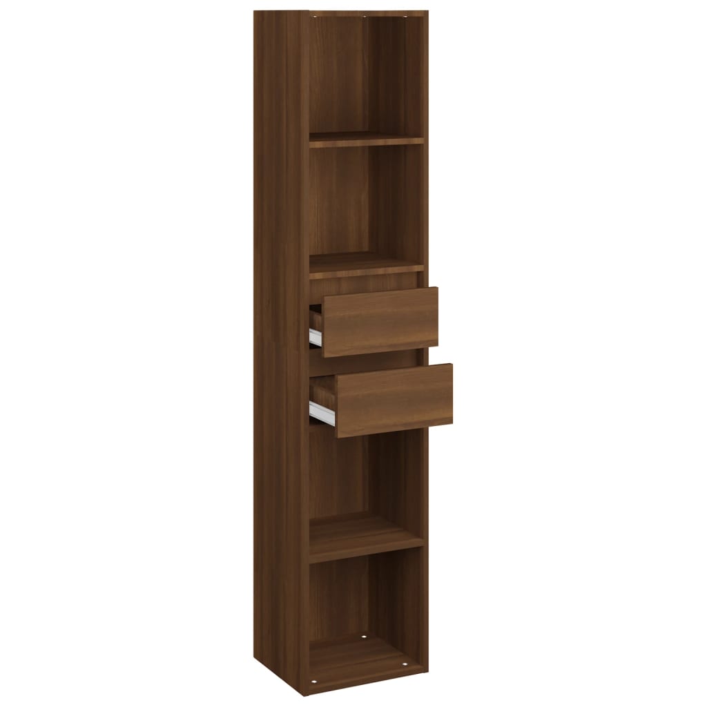 vidaXL Bücherregal Braun Eichen-Optik 36x30x171 cm Holzwerkstoff