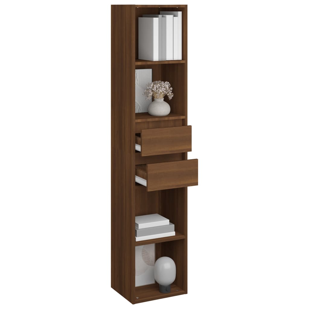 vidaXL Bücherregal Braun Eichen-Optik 36x30x171 cm Holzwerkstoff