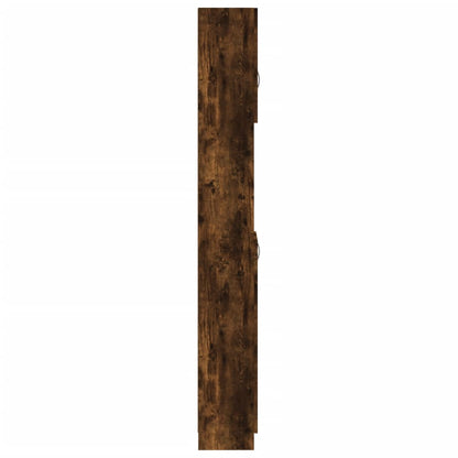vidaXL Badezimmerschrank Räuchereiche 32x25,5x190 cm Holzwerkstoff