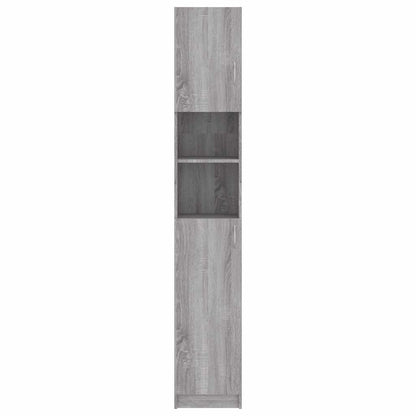vidaXL Badezimmerschrank Grau Sonoma 32x25,5x190 cm Holzwerkstoff