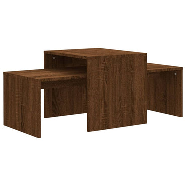 vidaXL Tables basses aspect chêne marron 100x48x40 cm, bois d'ingénierie