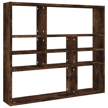 vidaXL Wandregal Räuchereiche 90x16x78 cm Holzwerkstoff