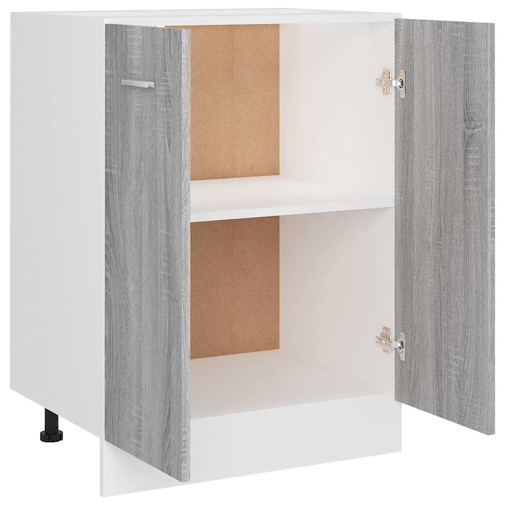 Unterschrank Lyon Grau Sonoma 60x46x81,5 cm Holzwerkstoff
