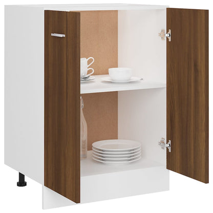 vidaXL Unterschrank Lyon Braun Eichen-Optik 60x46x81,5 cm Holzwerkstoff