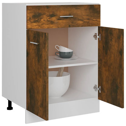 vidaXL Unterschrank mit Schublade Lyon Räuchereiche 60x46x81,5 cm