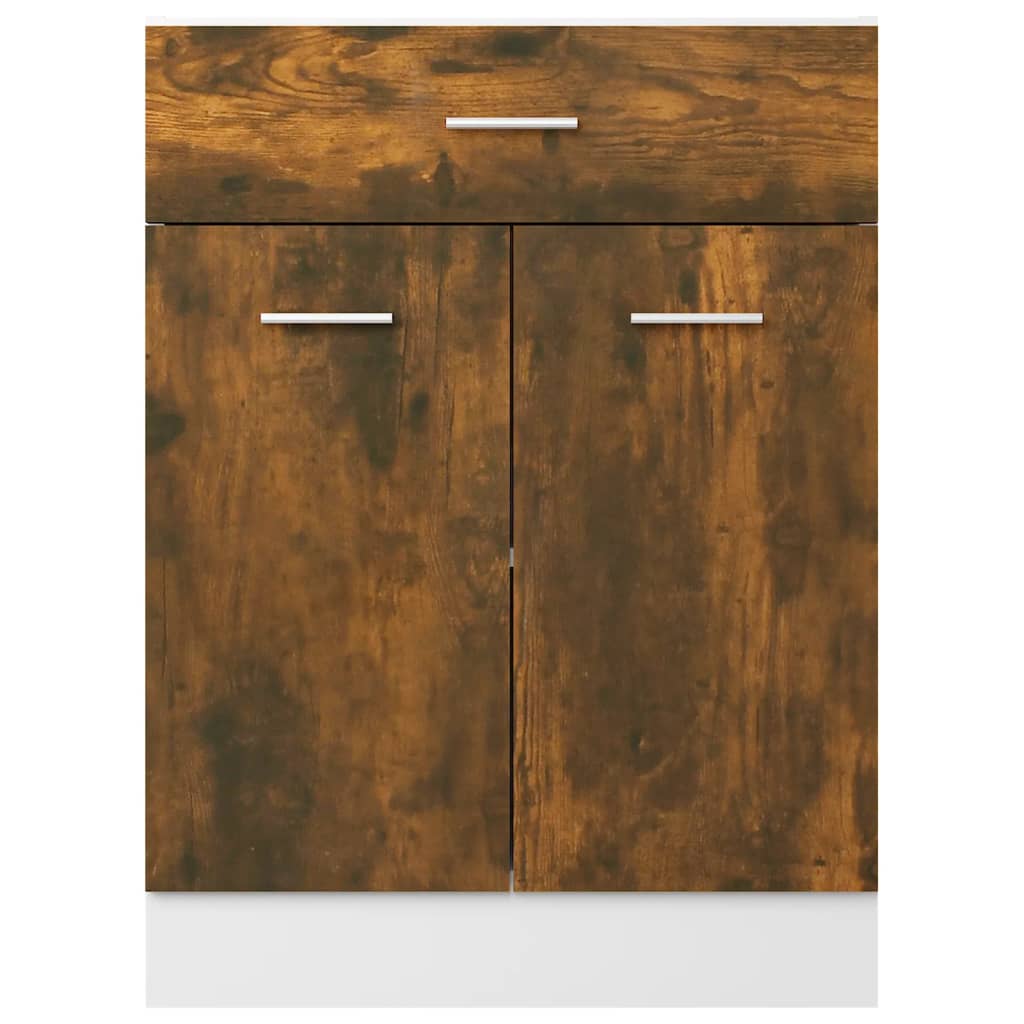 vidaXL Unterschrank mit Schublade Lyon Räuchereiche 60x46x81,5 cm