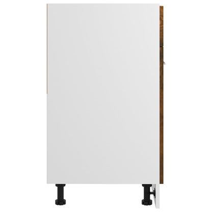 vidaXL Unterschrank mit Schublade Lyon Räuchereiche 60x46x81,5 cm