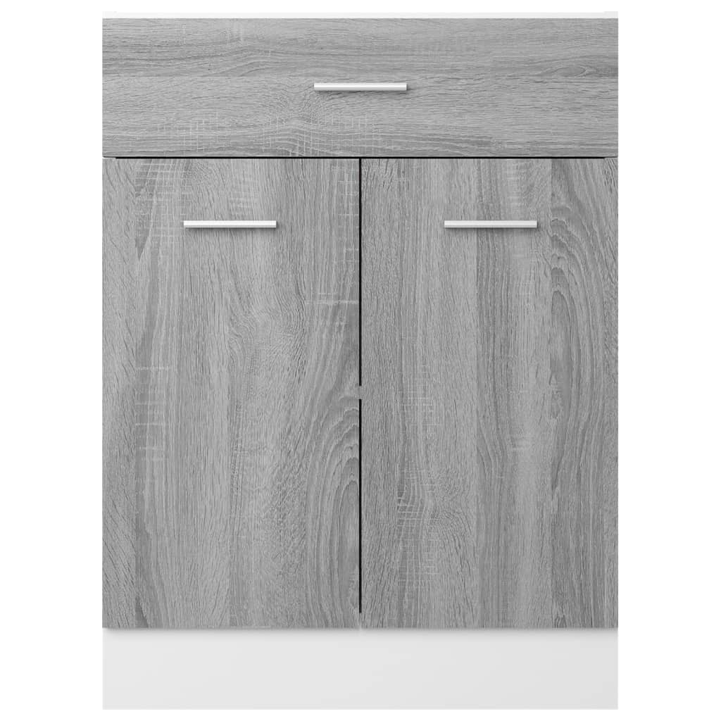 vidaXL Unterschrank mit Schublade Lyon Grau Sonoma 60x46x81,5 cm