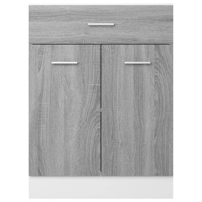 vidaXL Unterschrank mit Schublade Lyon Grau Sonoma 60x46x81,5 cm