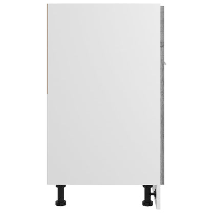 vidaXL Unterschrank mit Schublade Lyon Grau Sonoma 60x46x81,5 cm