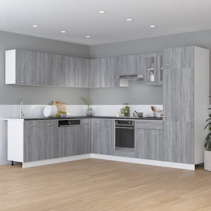 vidaXL Unterschrank mit Schublade Lyon Grau Sonoma 60x46x81,5 cm