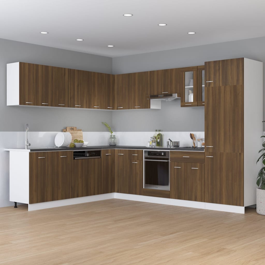 vidaXL Hängeschrank Lyon Braun Eichen-Optik 50x31x60 cm Holzwerkstoff