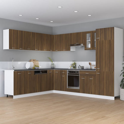 vidaXL Hängeschrank Lyon Braun Eichen-Optik 50x31x60 cm Holzwerkstoff
