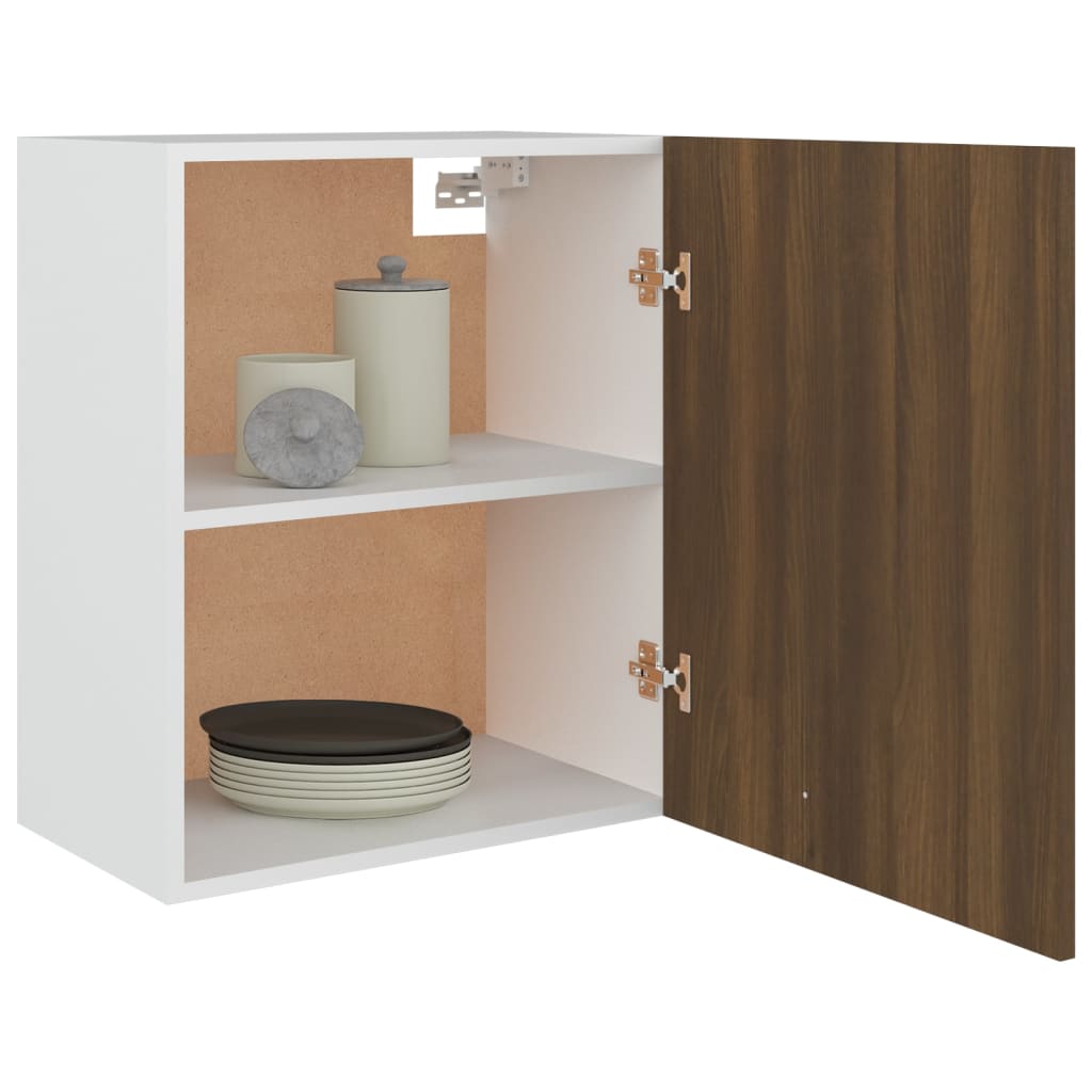 vidaXL Hängeschrank Lyon Braun Eichen-Optik 50x31x60 cm Holzwerkstoff