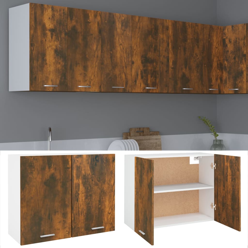 vidaXL Hängeschrank Lyon Räuchereiche 80x31x60 cm Holzwerkstoff