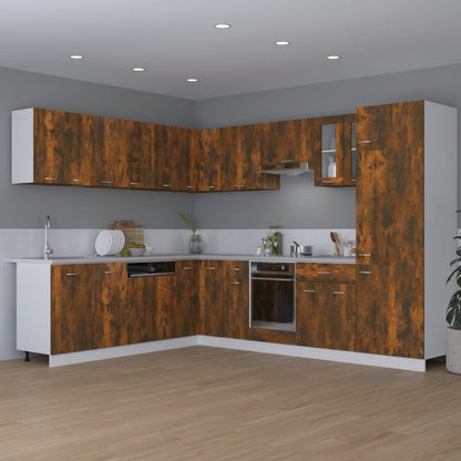 vidaXL Hängeschrank Lyon Räuchereiche 80x31x60 cm Holzwerkstoff