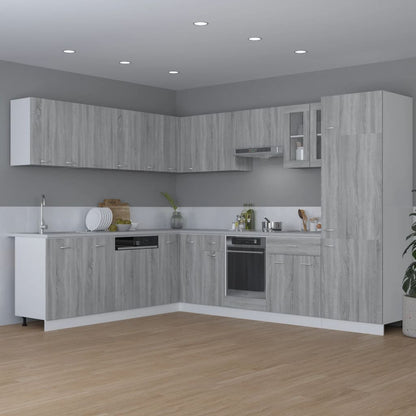 vidaXL Hängeschrank Lyon Grau Sonoma 80x31x60 cm Holzwerkstoff