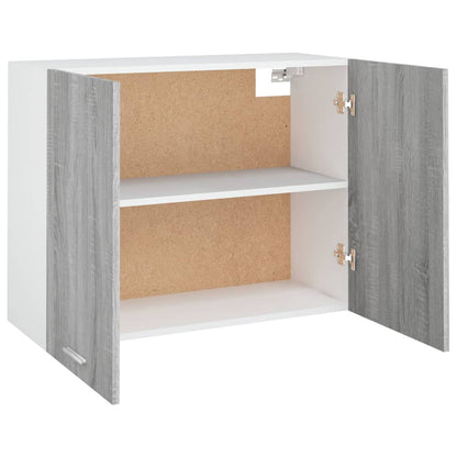 vidaXL Hängeschrank Lyon Grau Sonoma 80x31x60 cm Holzwerkstoff
