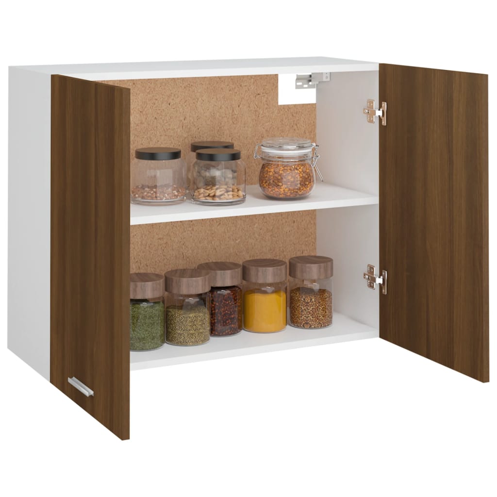 vidaXL Hängeschrank Lyon Braun Eichen-Optik 80x31x60 cm Holzwerkstoff