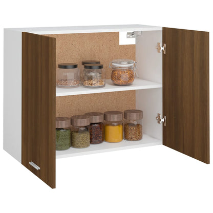 vidaXL Hängeschrank Lyon Braun Eichen-Optik 80x31x60 cm Holzwerkstoff