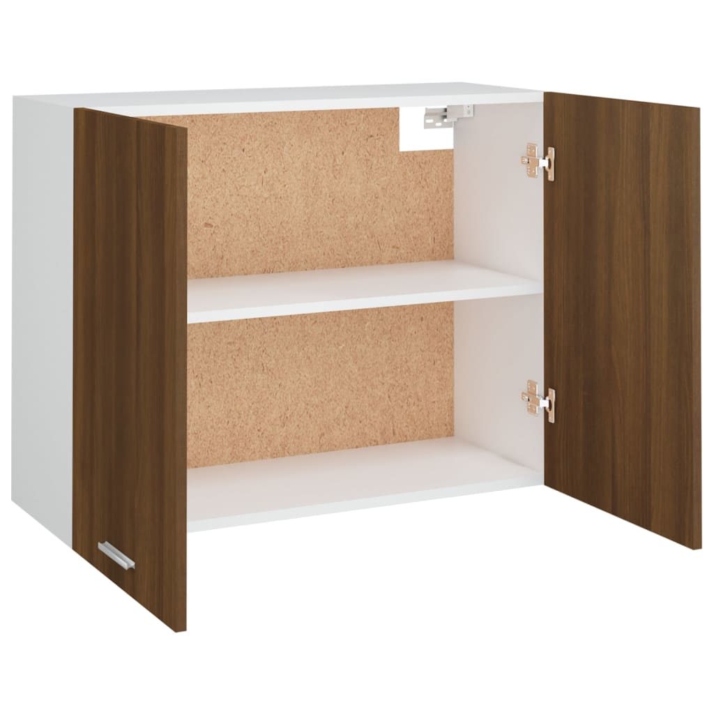 vidaXL Hängeschrank Lyon Braun Eichen-Optik 80x31x60 cm Holzwerkstoff