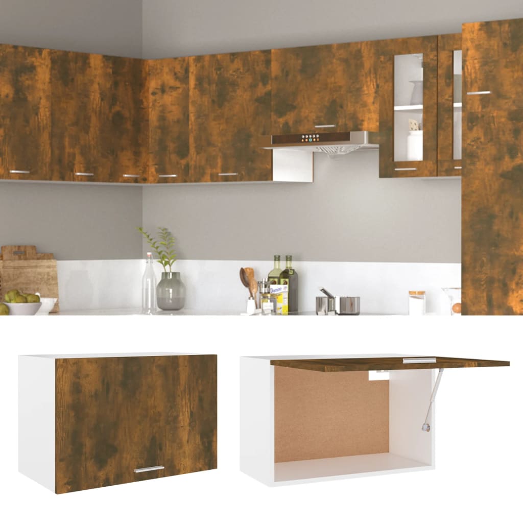 vidaXL Hängeschrank Lyon Räuchereiche 60x31x40 cm Holzwerkstoff