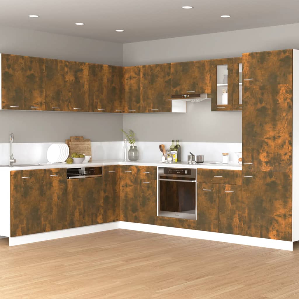 vidaXL Hängeschrank Lyon Räuchereiche 60x31x40 cm Holzwerkstoff