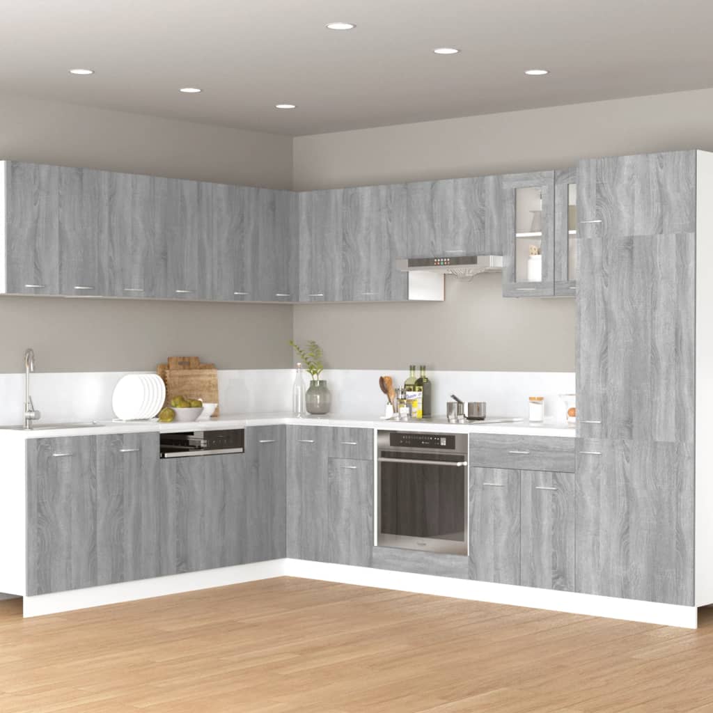 vidaXL Hängeschrank Lyon Grau Sonoma 60x31x40 cm Holzwerkstoff