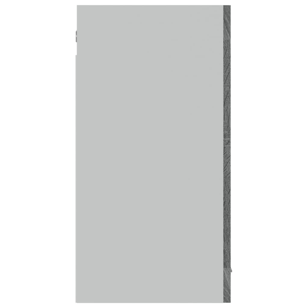 vidaXL Hängeschrank Lyon Glas Grau Sonoma 80x31x60 cm Holzwerkstoff