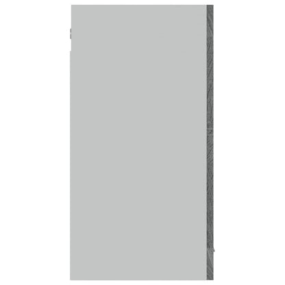vidaXL Hängeschrank Lyon Glas Grau Sonoma 80x31x60 cm Holzwerkstoff