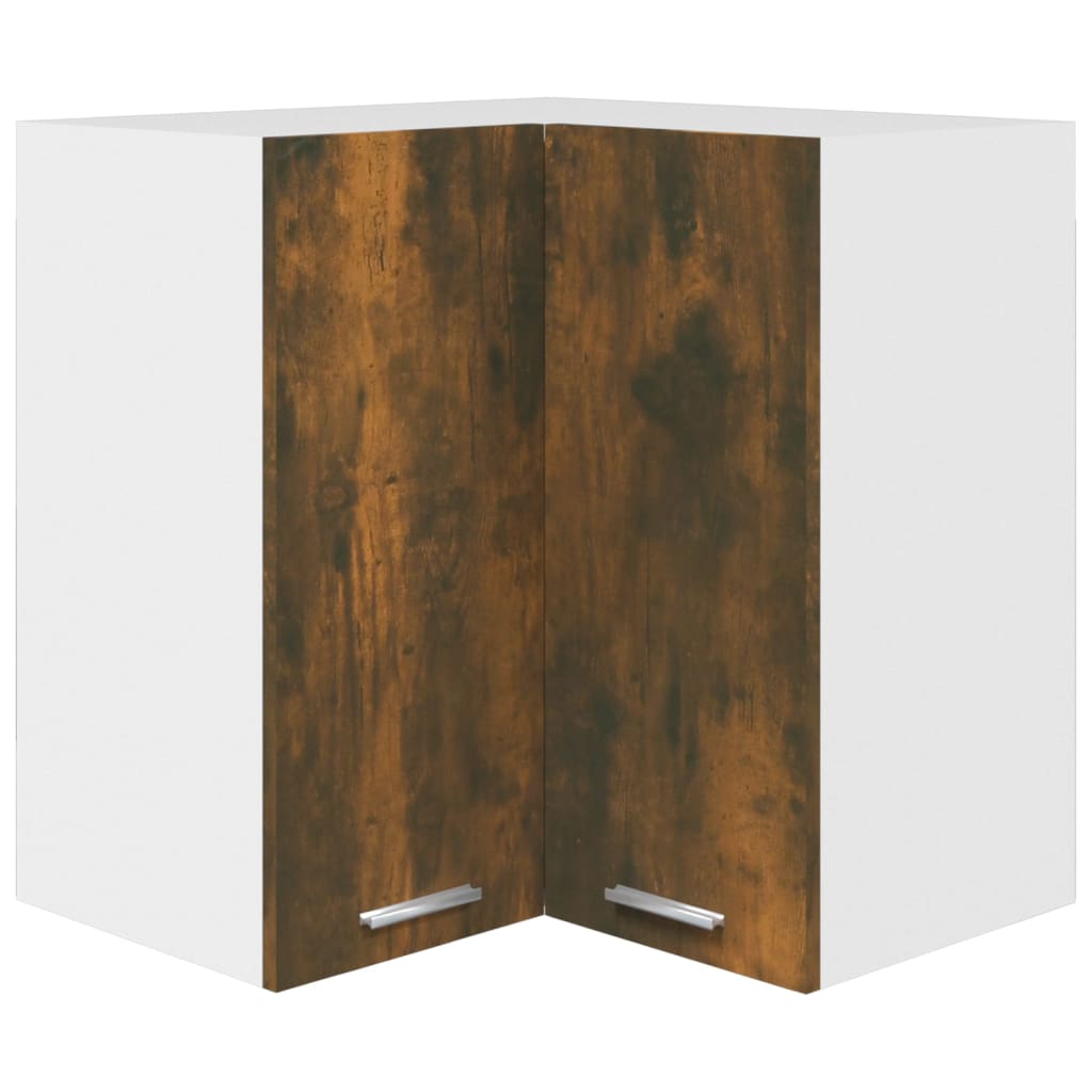 vidaXL Eck-Hängeschrank Lyon Räuchereiche 57x57x60 cm Holzwerkstoff