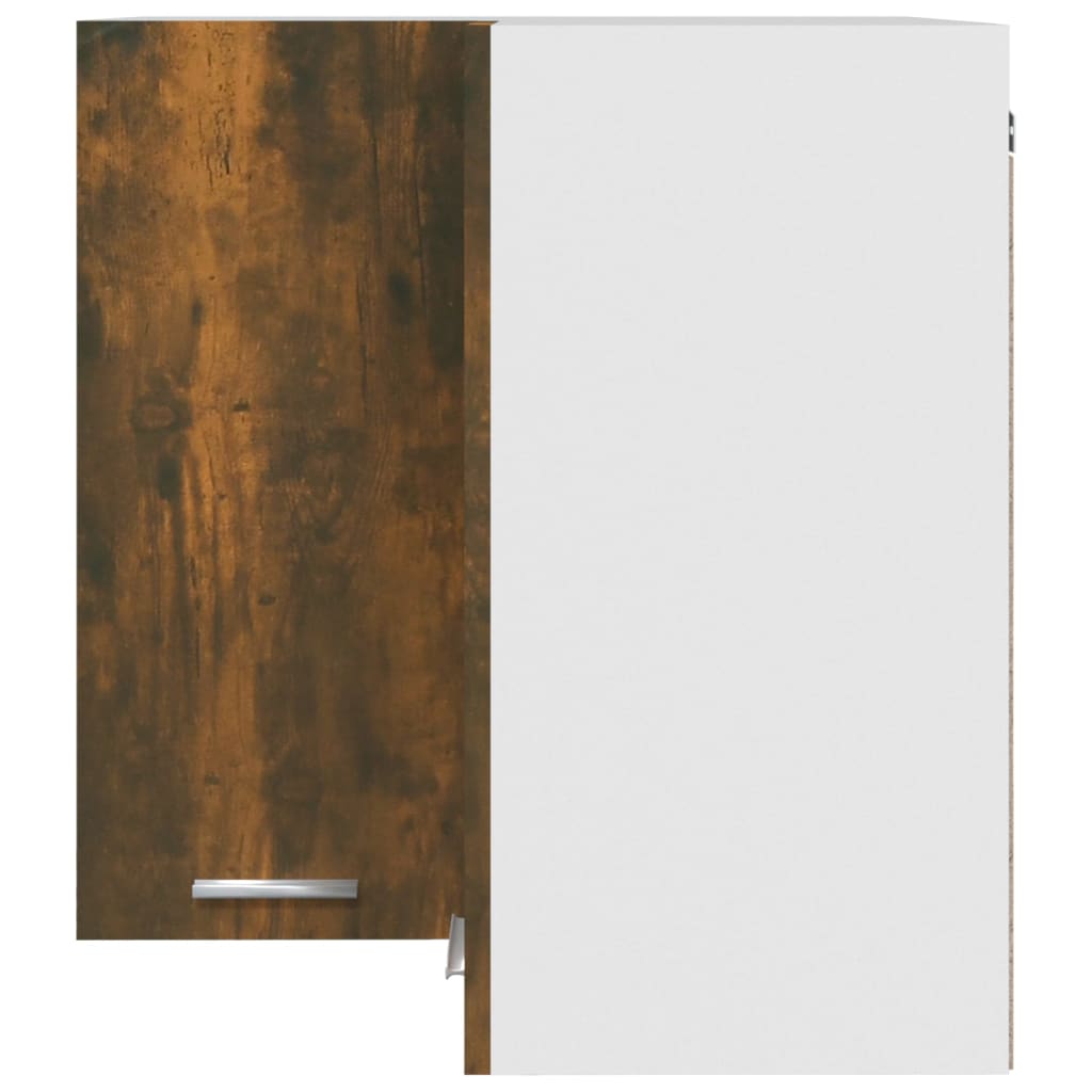 vidaXL Eck-Hängeschrank Lyon Räuchereiche 57x57x60 cm Holzwerkstoff