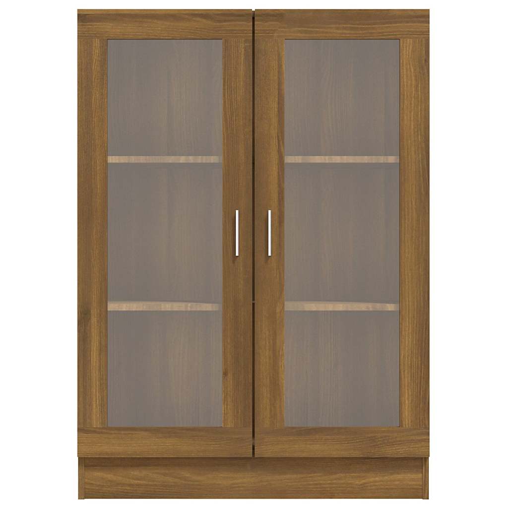 vidaXL Vitrine Brun aspect chêne 82,5x30,5x115cm Bois d'ingénierie