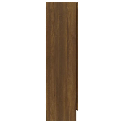 vidaXL Vitrine Brun aspect chêne 82,5x30,5x115cm Bois d'ingénierie