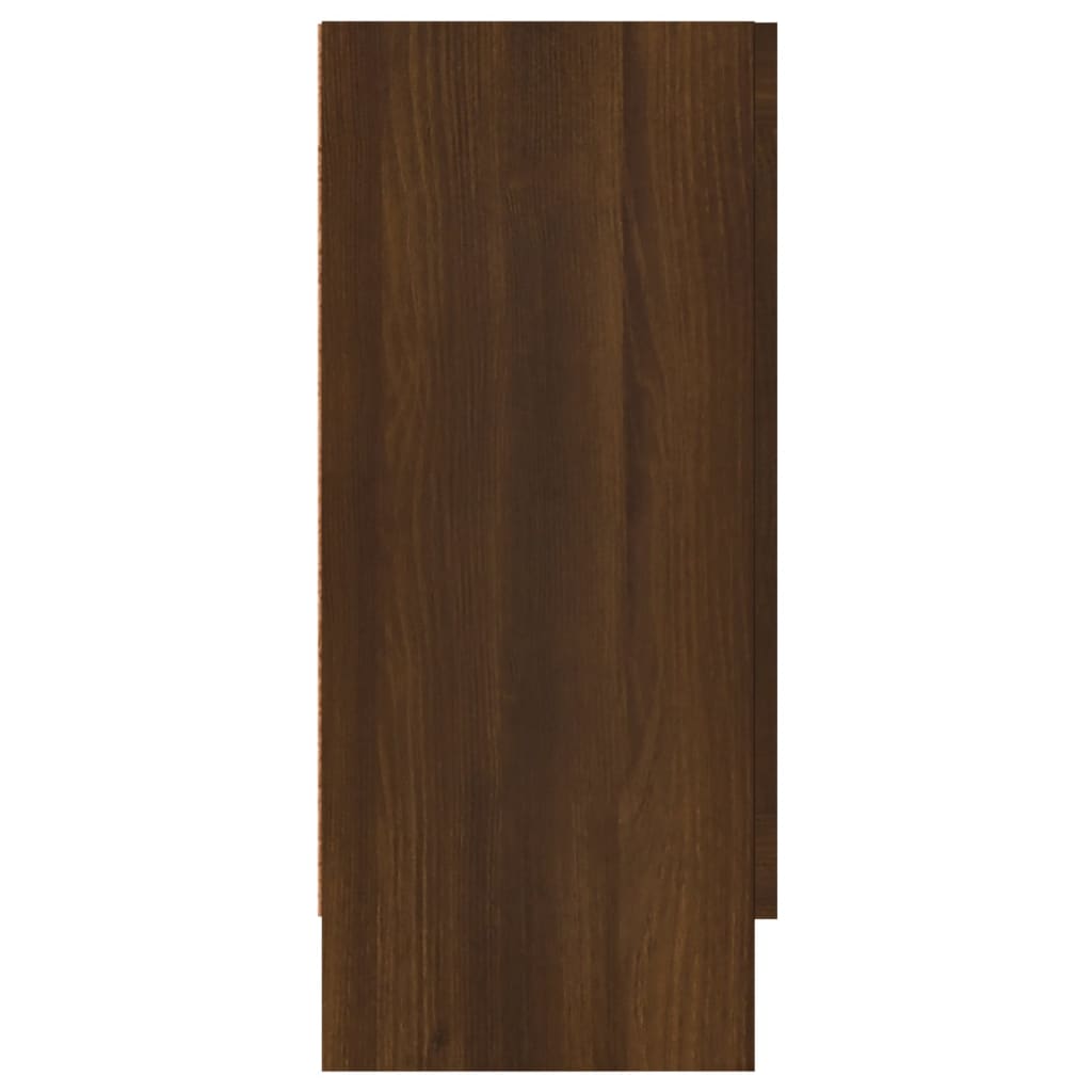vidaXL Buffet brun aspect chêne 120x30,5x70 cm bois d'ingénierie