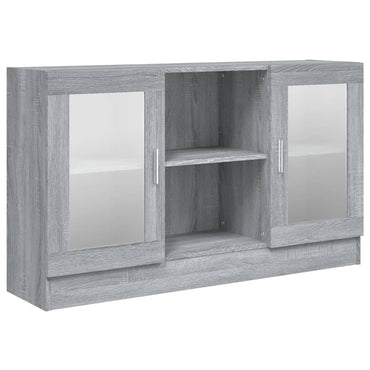 vidaXL Vitrine gris Sonoma 120x30,5x70 cm aggloméré