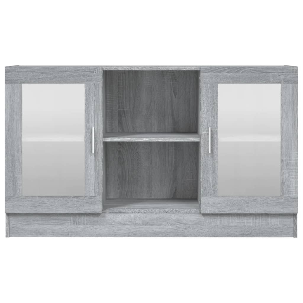 vidaXL Vitrine gris Sonoma 120x30,5x70 cm aggloméré