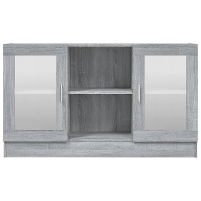 vidaXL Vitrine gris Sonoma 120x30,5x70 cm aggloméré
