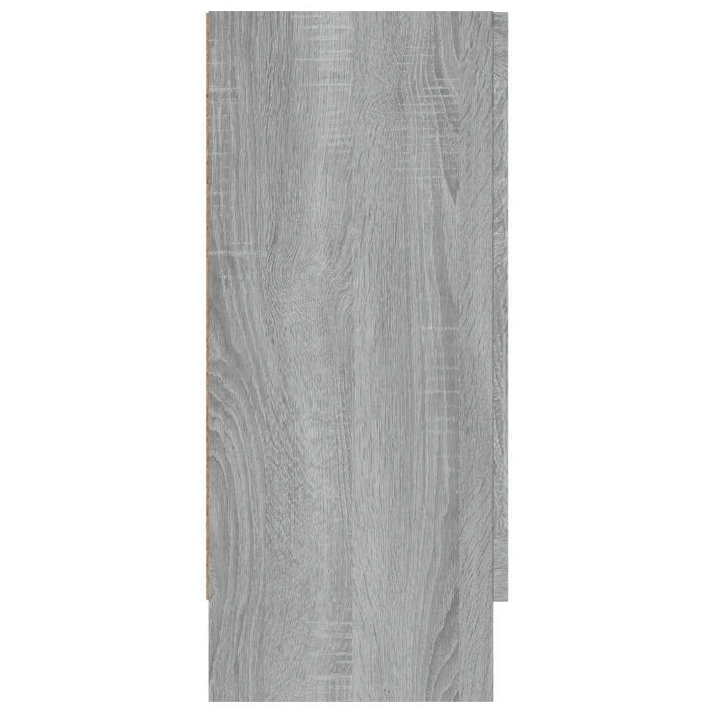 vidaXL Vitrine gris Sonoma 120x30,5x70 cm aggloméré