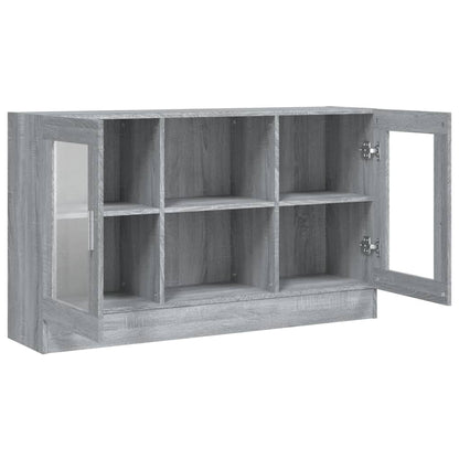 vidaXL Vitrine gris Sonoma 120x30,5x70 cm aggloméré