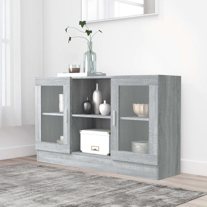 vidaXL Vitrine gris Sonoma 120x30,5x70 cm aggloméré