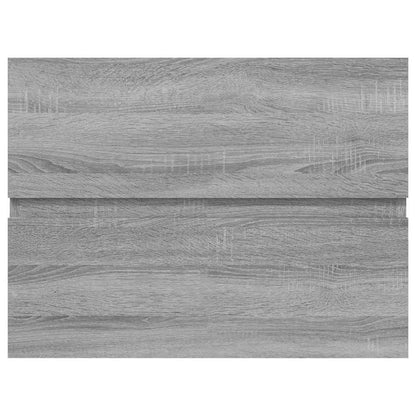 vidaXL Waschbeckenunterschrank Grau Sonoma 60x38,5x45 cm Holzwerkstoff