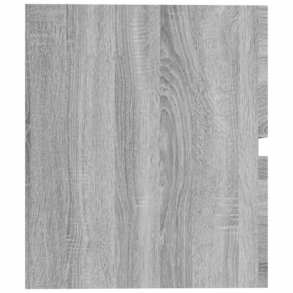 vidaXL Waschbeckenunterschrank Grau Sonoma 60x38,5x45 cm Holzwerkstoff
