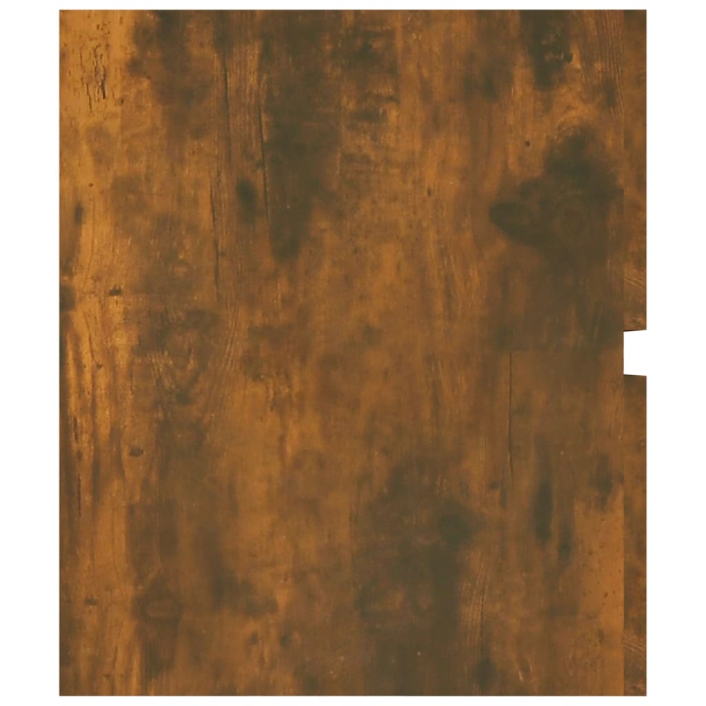 vidaXL Waschbeckenschrank Räuchereiche 100x38,5x45 cm Holzwerkstoff