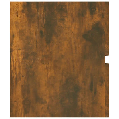vidaXL Waschbeckenschrank Räuchereiche 100x38,5x45 cm Holzwerkstoff