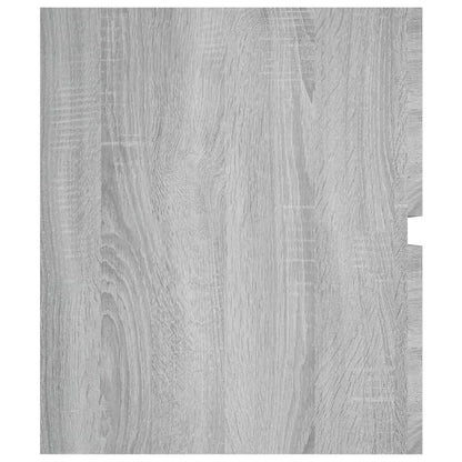 vidaXL Waschbeckenunterschrank Grau Sonoma 100x38,5x45cm Holzwerkstoff