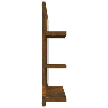 vidaXL Miroir de salle de bain chêne fumé 60x10,5x45 cm en bois d'ingénierie